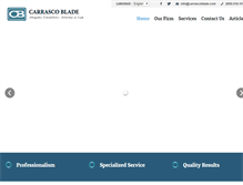 Tablet Screenshot of carrascoblade.com
